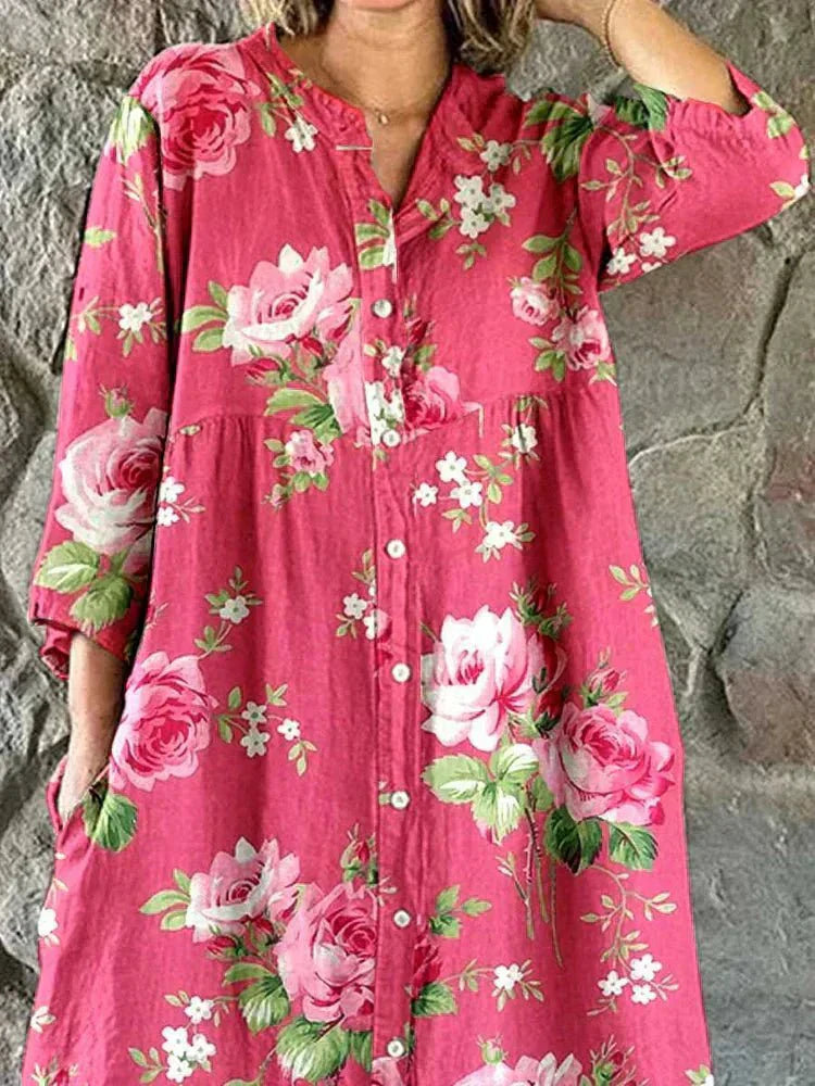 Nira | Artistic Floral Dress