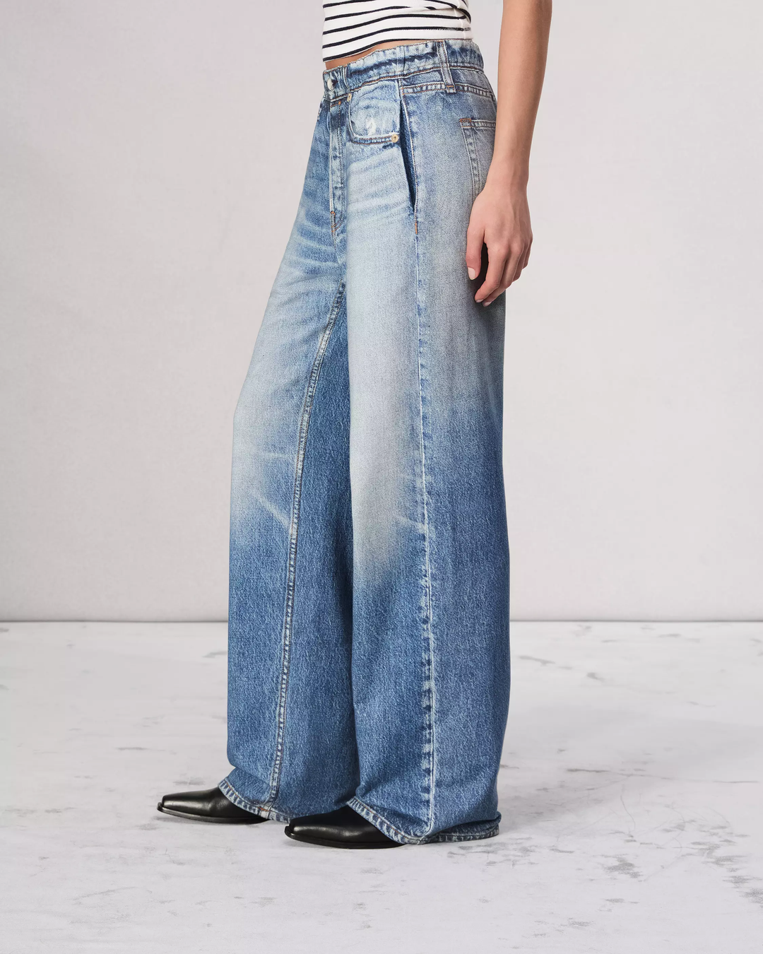 Hermione | Pantaloni Donna in Denim Scuro