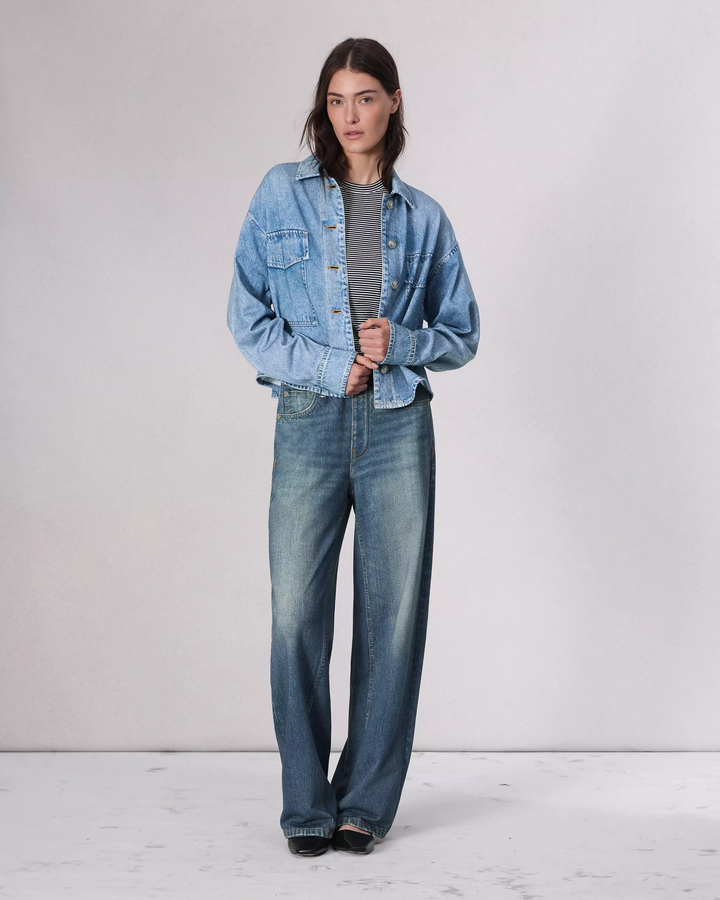 Hermione | Pantaloni Donna in Denim Scuro