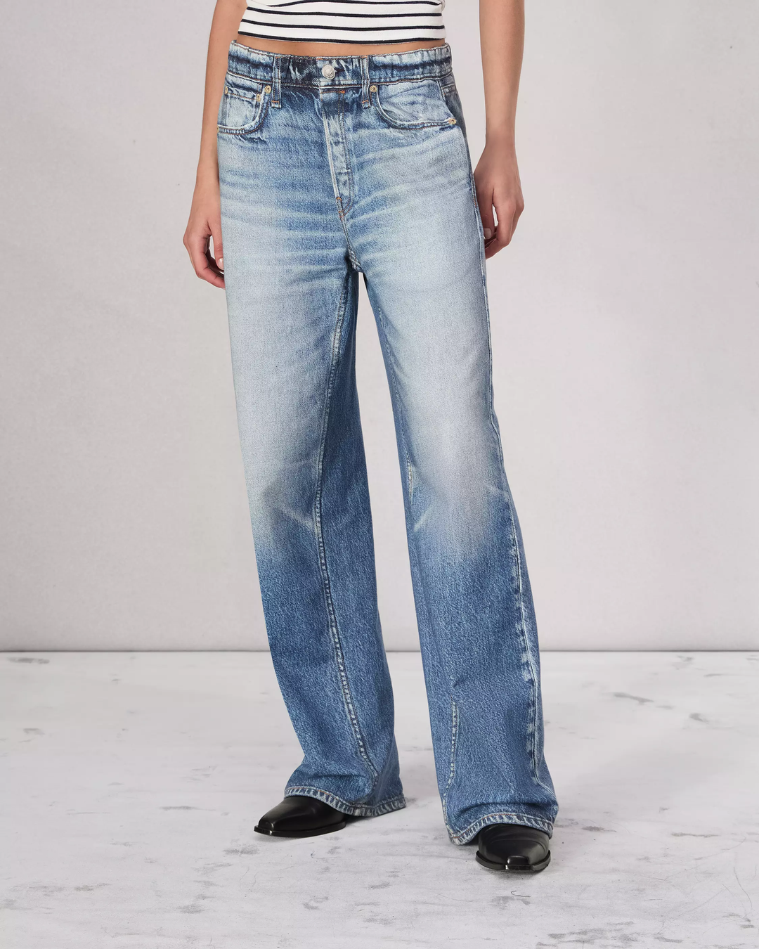 Hermione | Pantaloni Donna in Denim Scuro