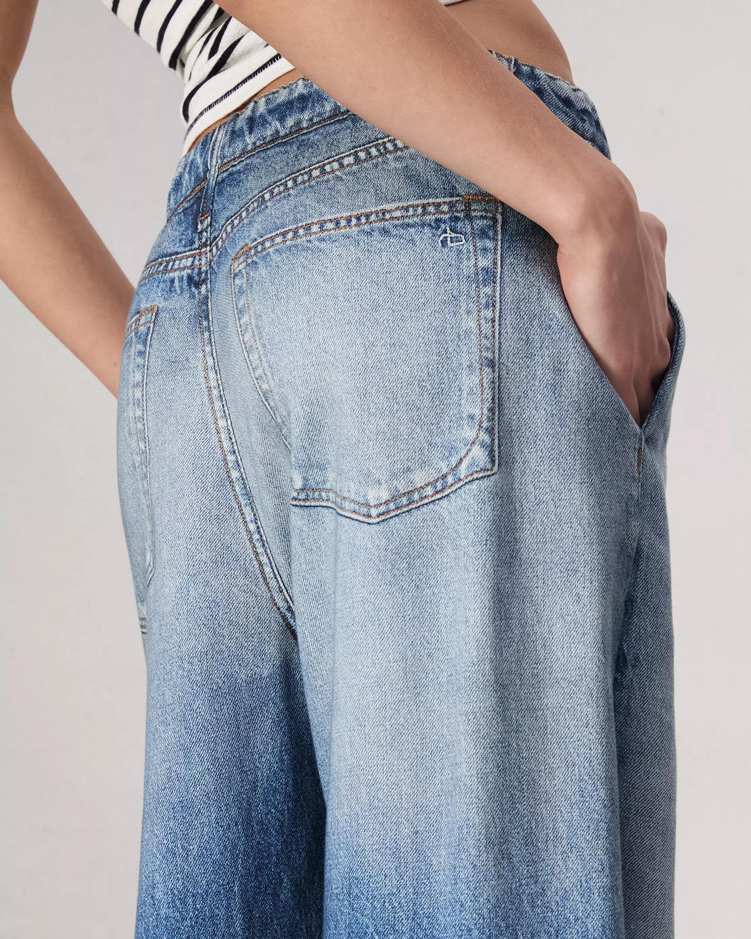 Hermione | Pantaloni Donna in Denim Scuro