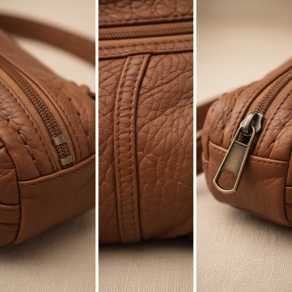 Andreina Borsa a Tracolla Donna in Pelle in Caramel, photo 8