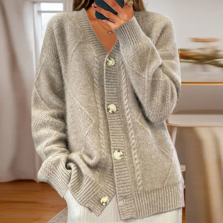 Annarosa Cardigan Donna in Maglia con Trecce, photo 4