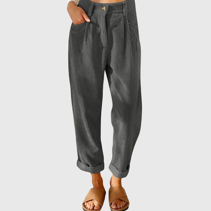 Ubalda | Pantaloni Donna in Velluto a Coste
