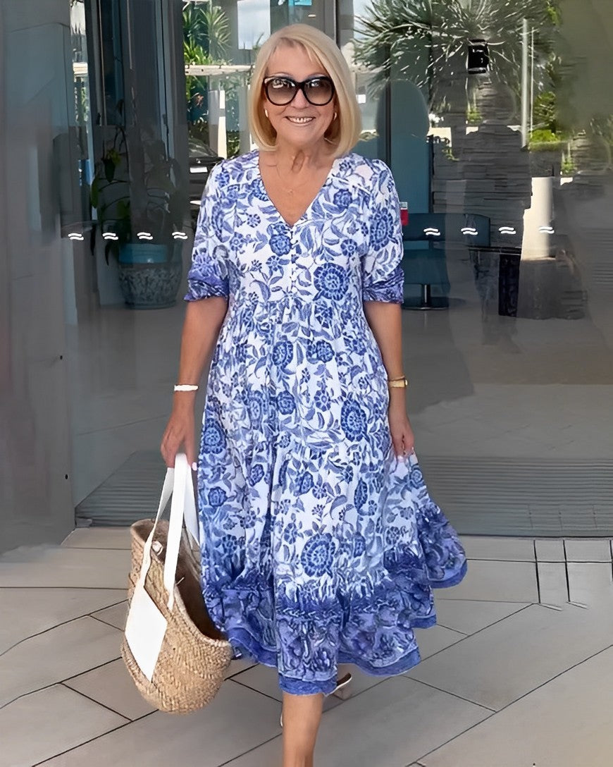 Candice | Vestito Floreale con Scollo a V