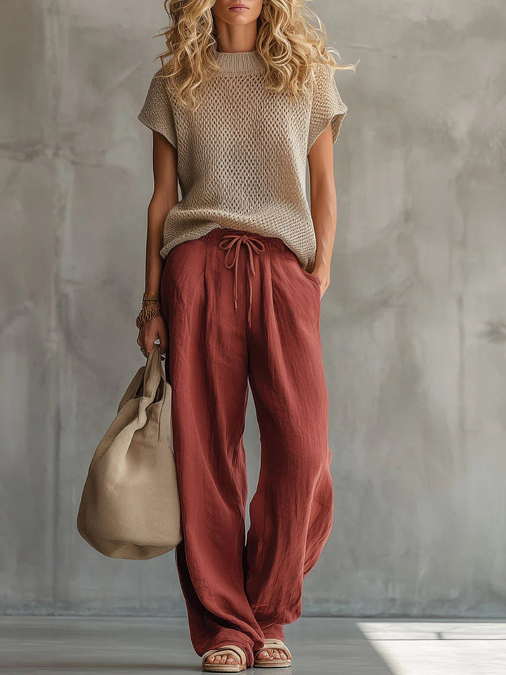 Bartolomea Completo Donna in Misto Cotone e Lino, photo 1