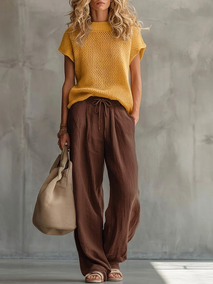 Bartolomea Completo Donna in Misto Cotone e Lino, photo 3