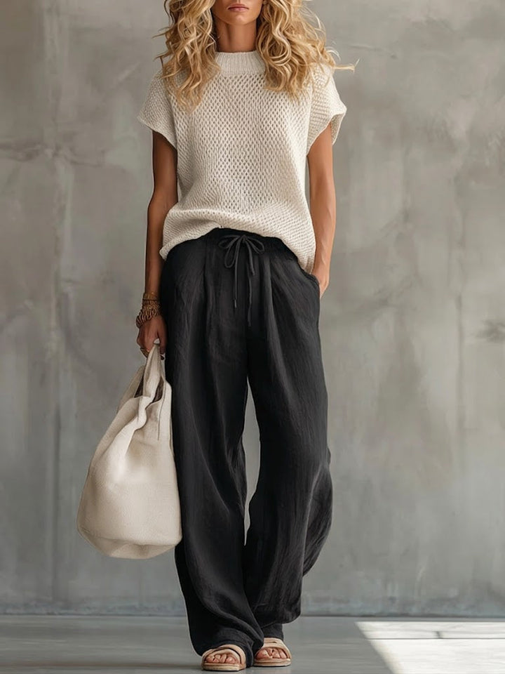 Bartolomea Completo Donna in Misto Cotone e Lino, photo 4