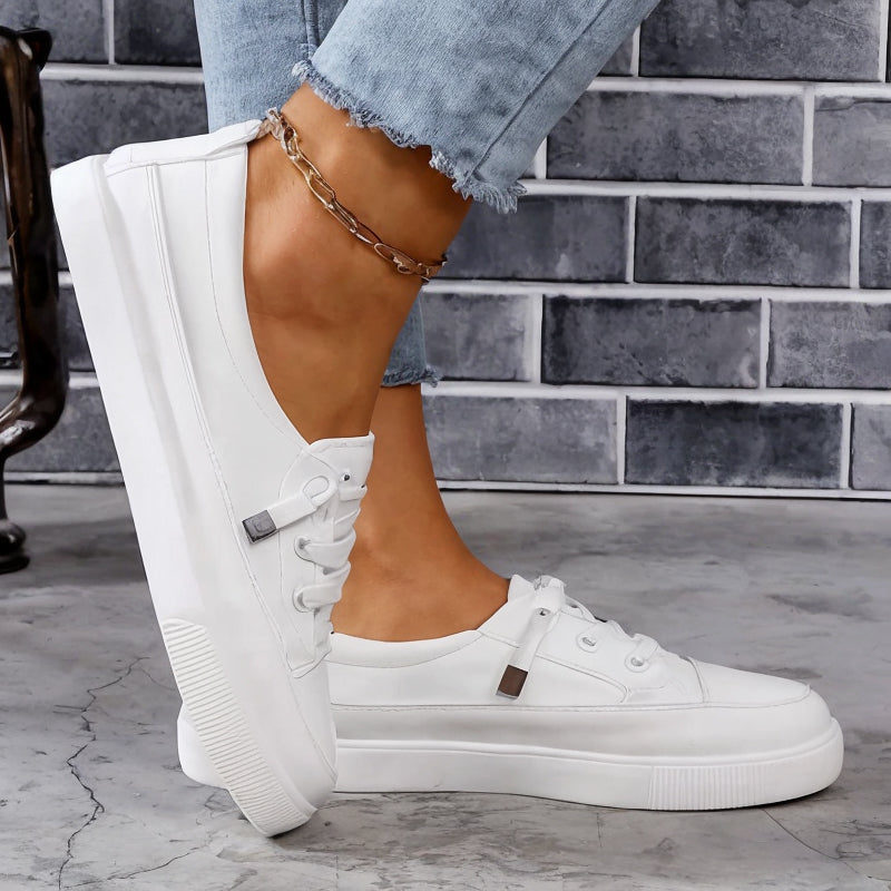 Basilia Sneakers Donna in Bianco, photo 2
