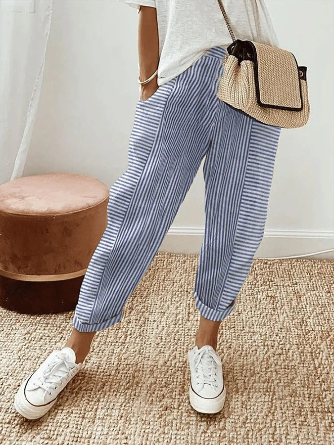 AMYNELLE – PANTALONI LEGGERI E FLATTERING