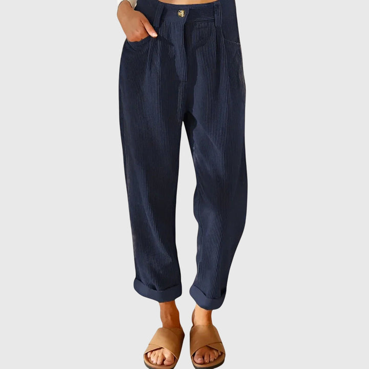 Ubalda | Pantaloni Donna in Velluto a Coste