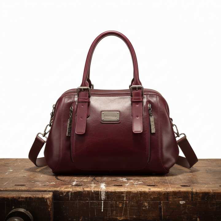Carina Borsa Donna in Pelle in Caramel, photo 2