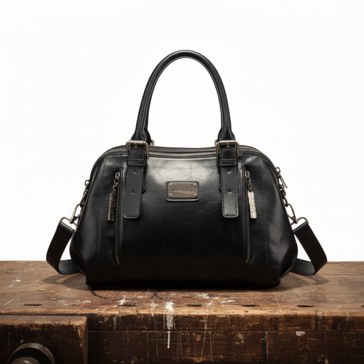 Carina Borsa Donna in Pelle in Caramel, photo 3