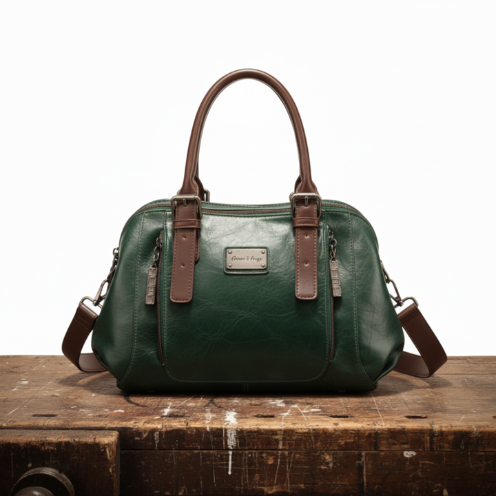 Carina Borsa Donna in Pelle in Caramel, photo 4