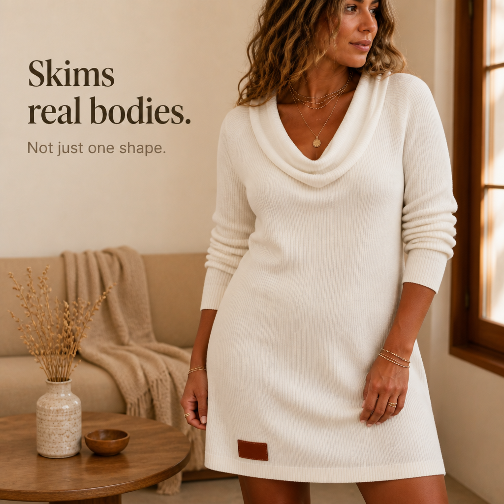 Carmelina Abito Donna in Maglia a Coste a Maniche Lunghe, photo 11