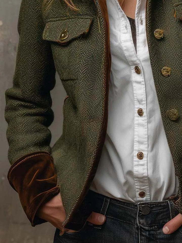 Catena Giacca Donna in Verde Militare, photo 3