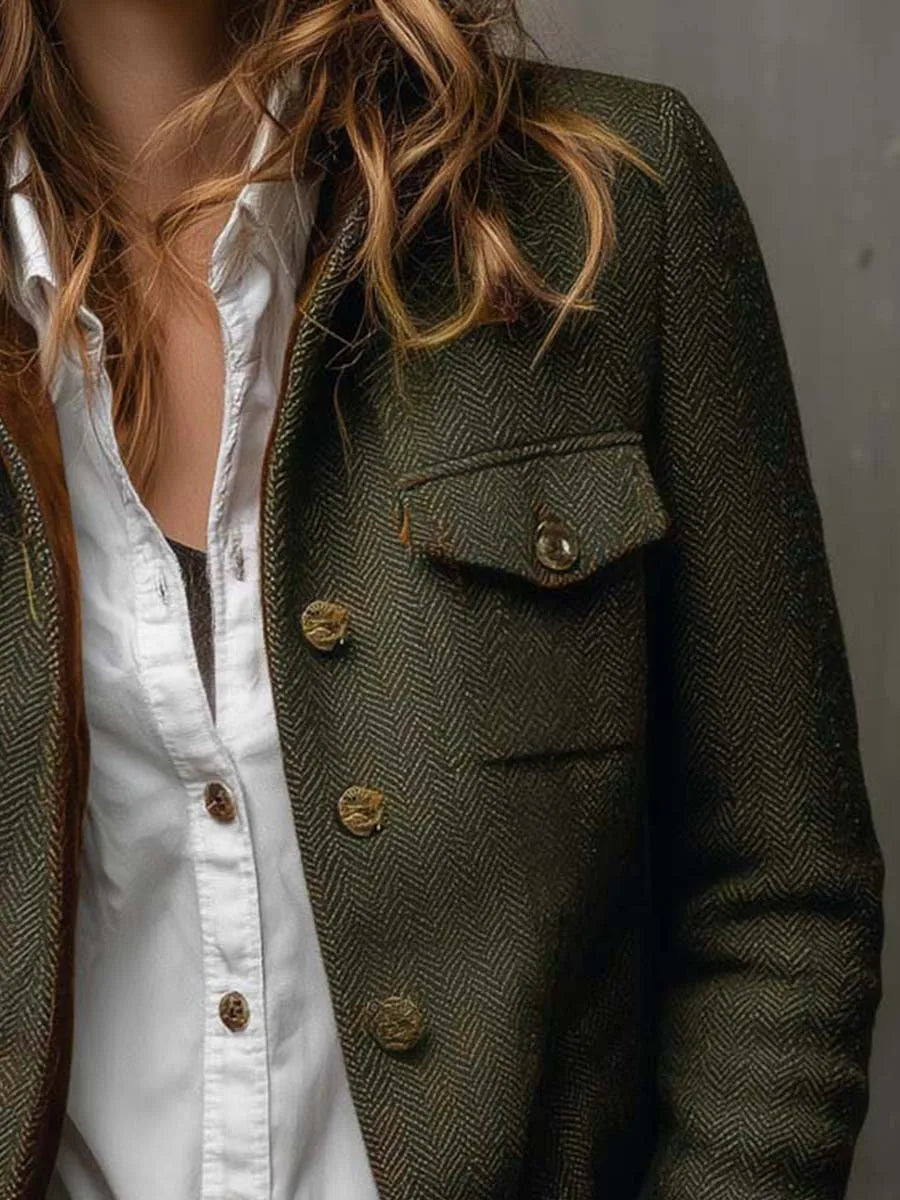 Catena Giacca Donna in Verde Militare, photo 4
