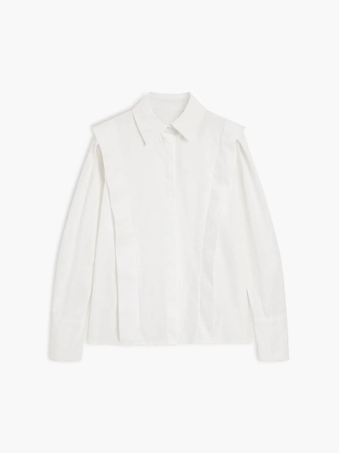 Camicia squadrata da donna con bottoni multipli in vari colori