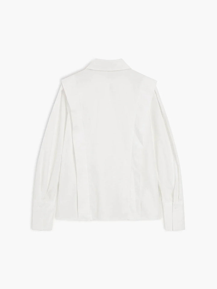 Camicia squadrata da donna con bottoni multipli in vari colori