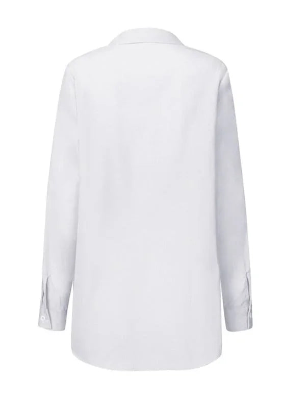 Camicia da donna regolabile con cintura annodata elegante