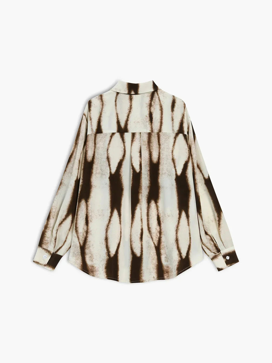 Camicia donna con stampa astratta e Manica lunga