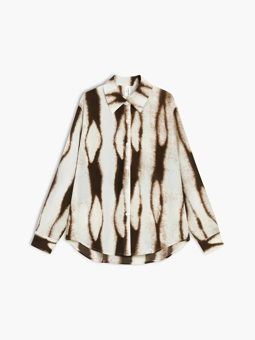 Camicia donna con stampa astratta e Manica lunga