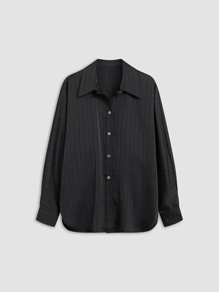 Camicia donna elegante con bottoni e dettagli dorati