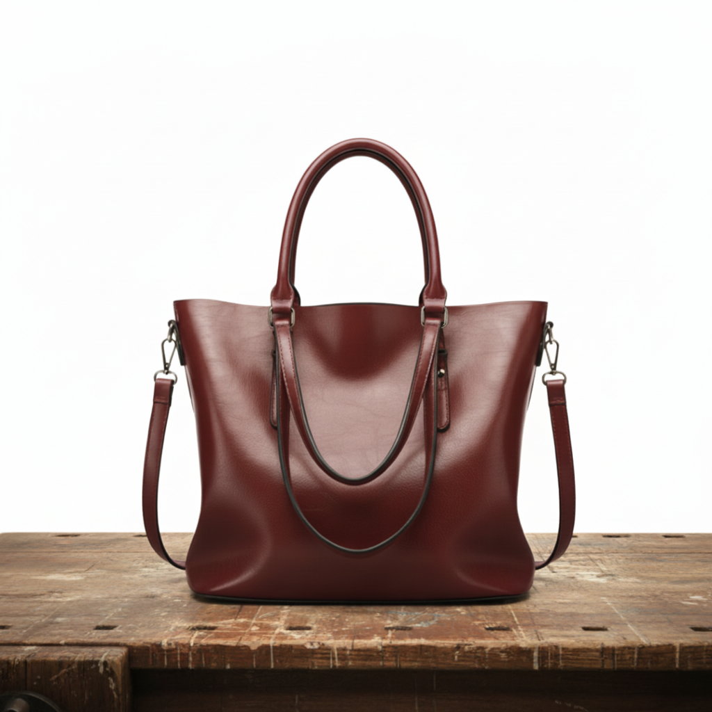 Climene Borsa a Tracolla Donna in Pelle in Caramel, photo 3