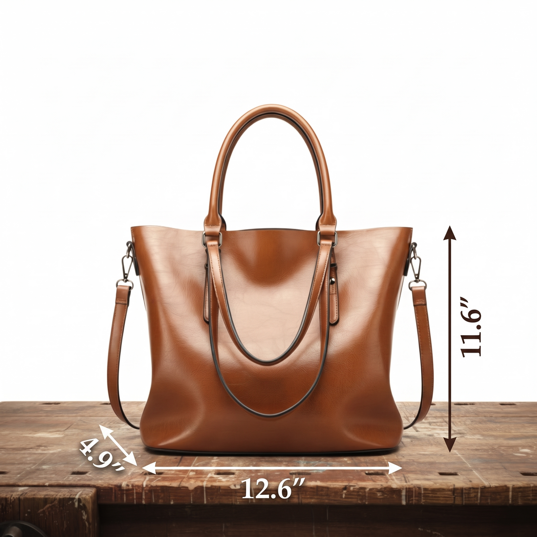 Climene Borsa a Tracolla Donna in Pelle in Caramel, photo 5