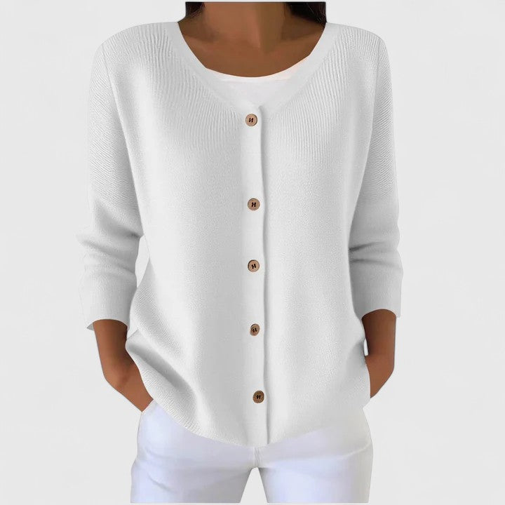 Cloe Cardigan Donna in Verde, photo 4