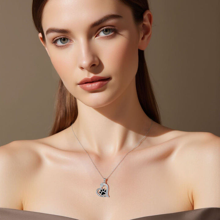 Collana con Ciondolo Impronta di Zampa