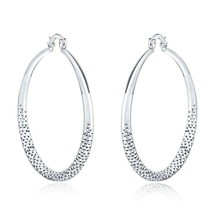 Orecchini a Cerchio in Argento Sterling