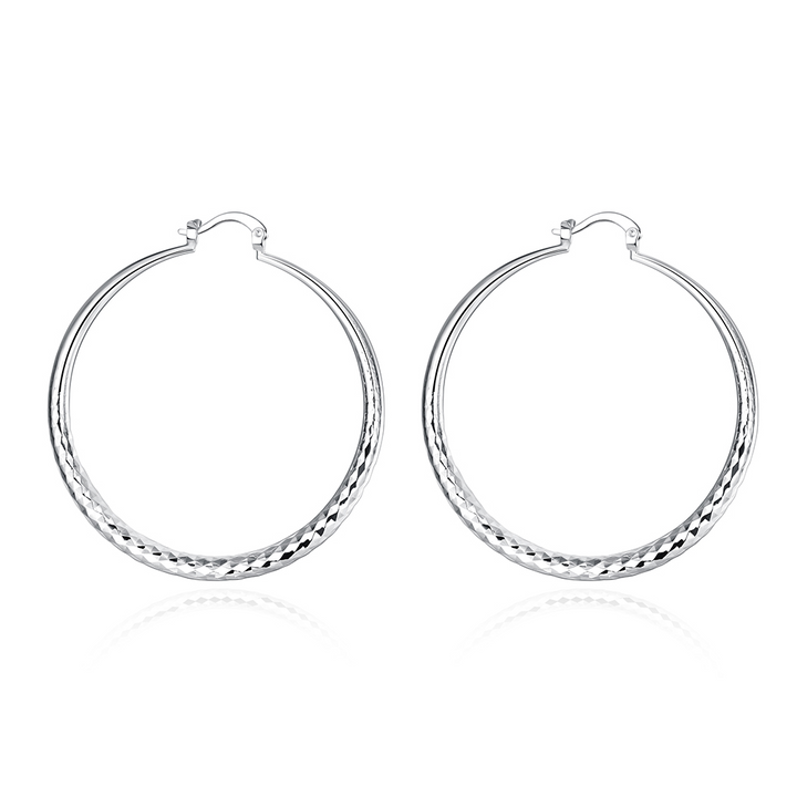 Orecchini a Cerchio in Argento Sterling