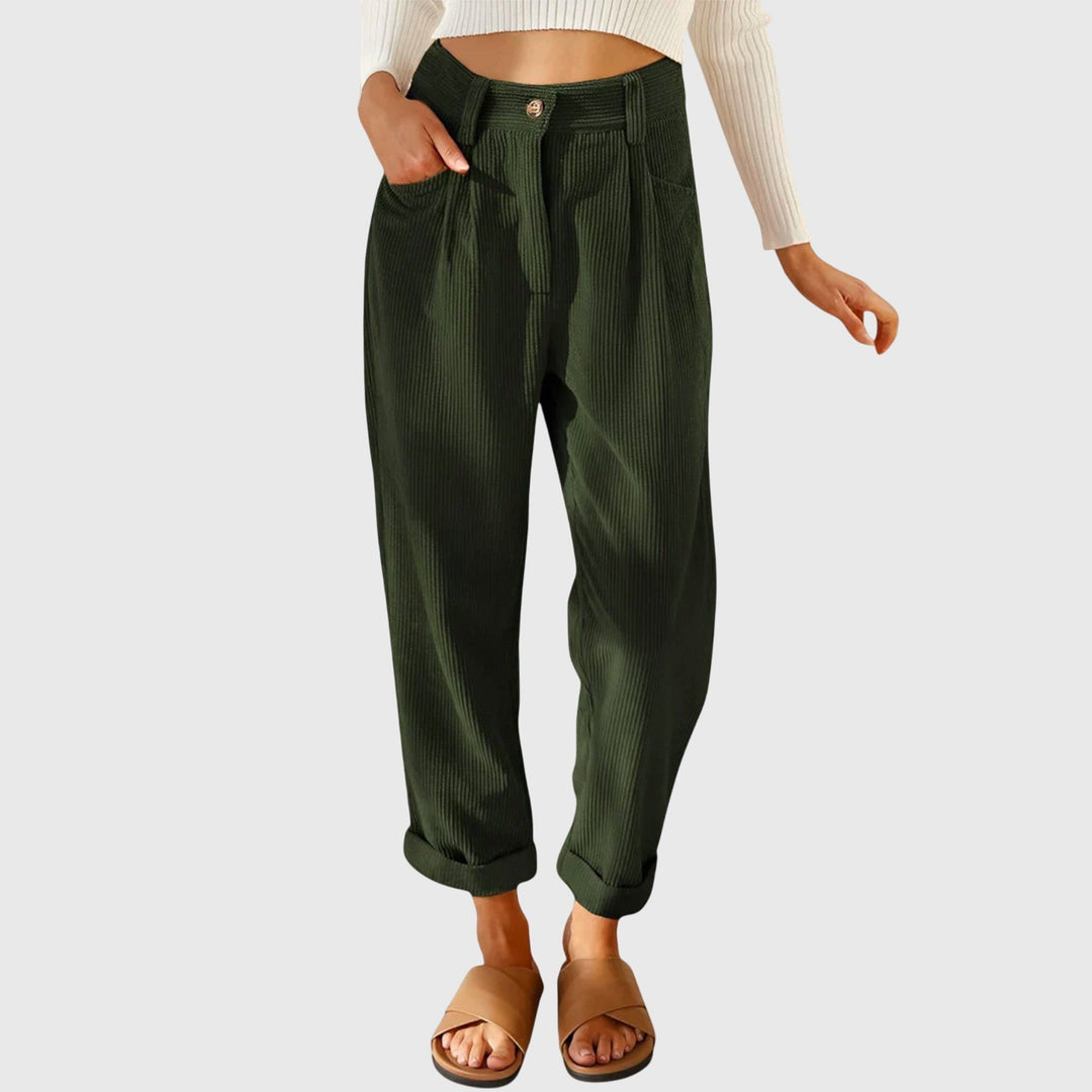 Ubalda | Pantaloni Donna in Velluto a Coste
