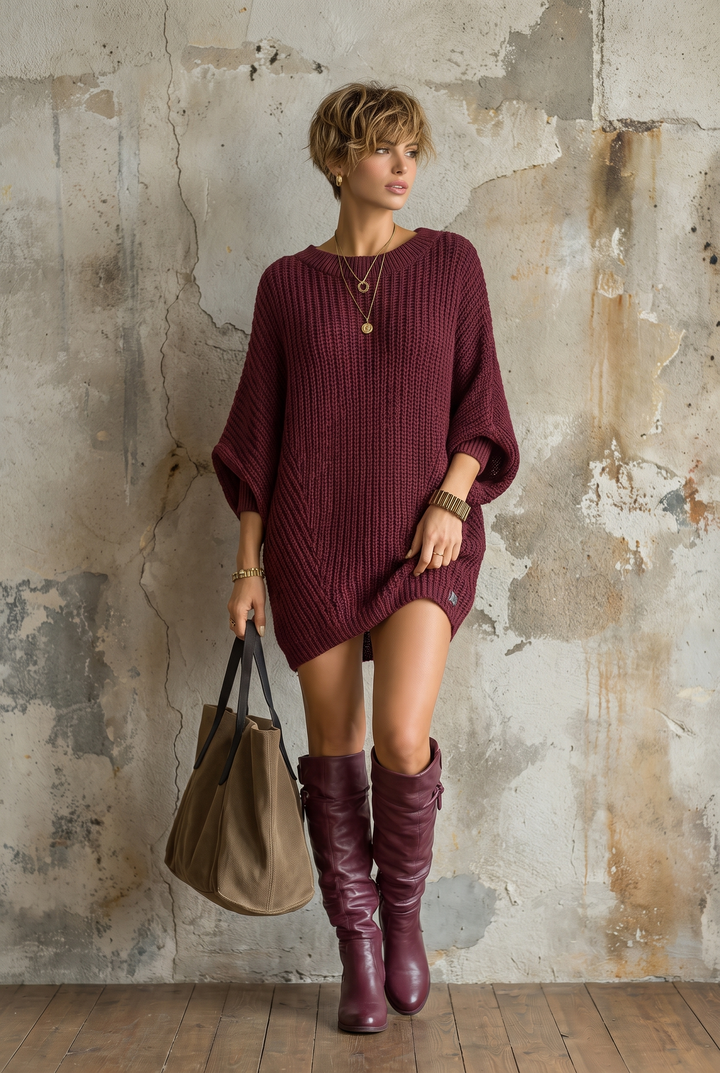 Eleuteria Abito Donna in Maglia dalla Vestibilità Morbida, photo 4