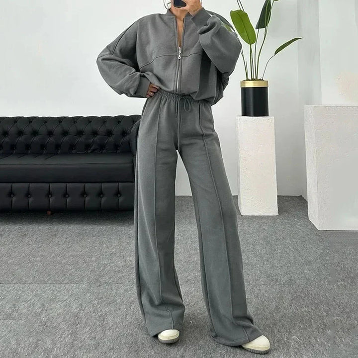 Completo da jogging da donna confortevole con blazer ampio
