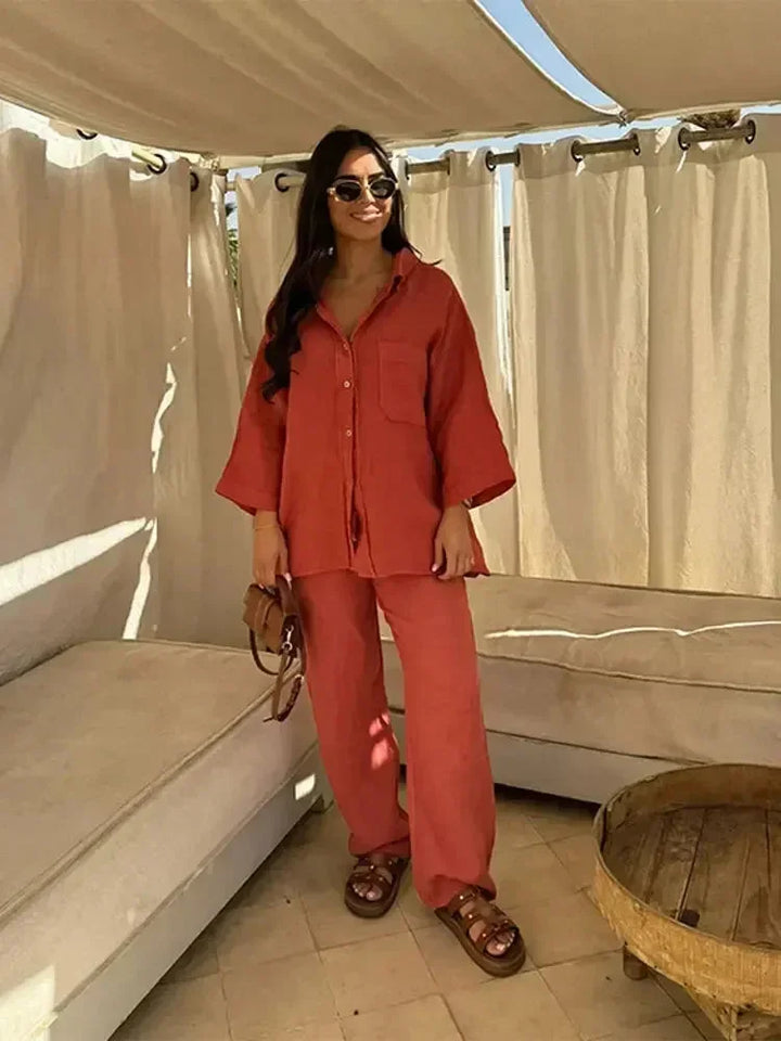 Completo due pezzi donna confortevole con stile versatile