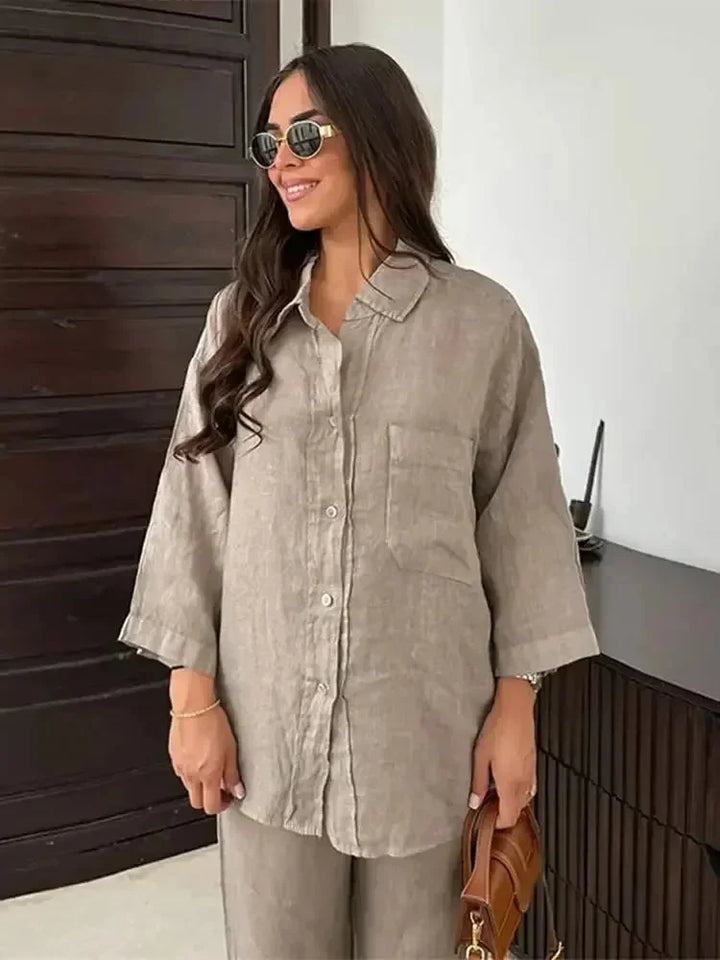 Completo due pezzi donna confortevole con stile versatile