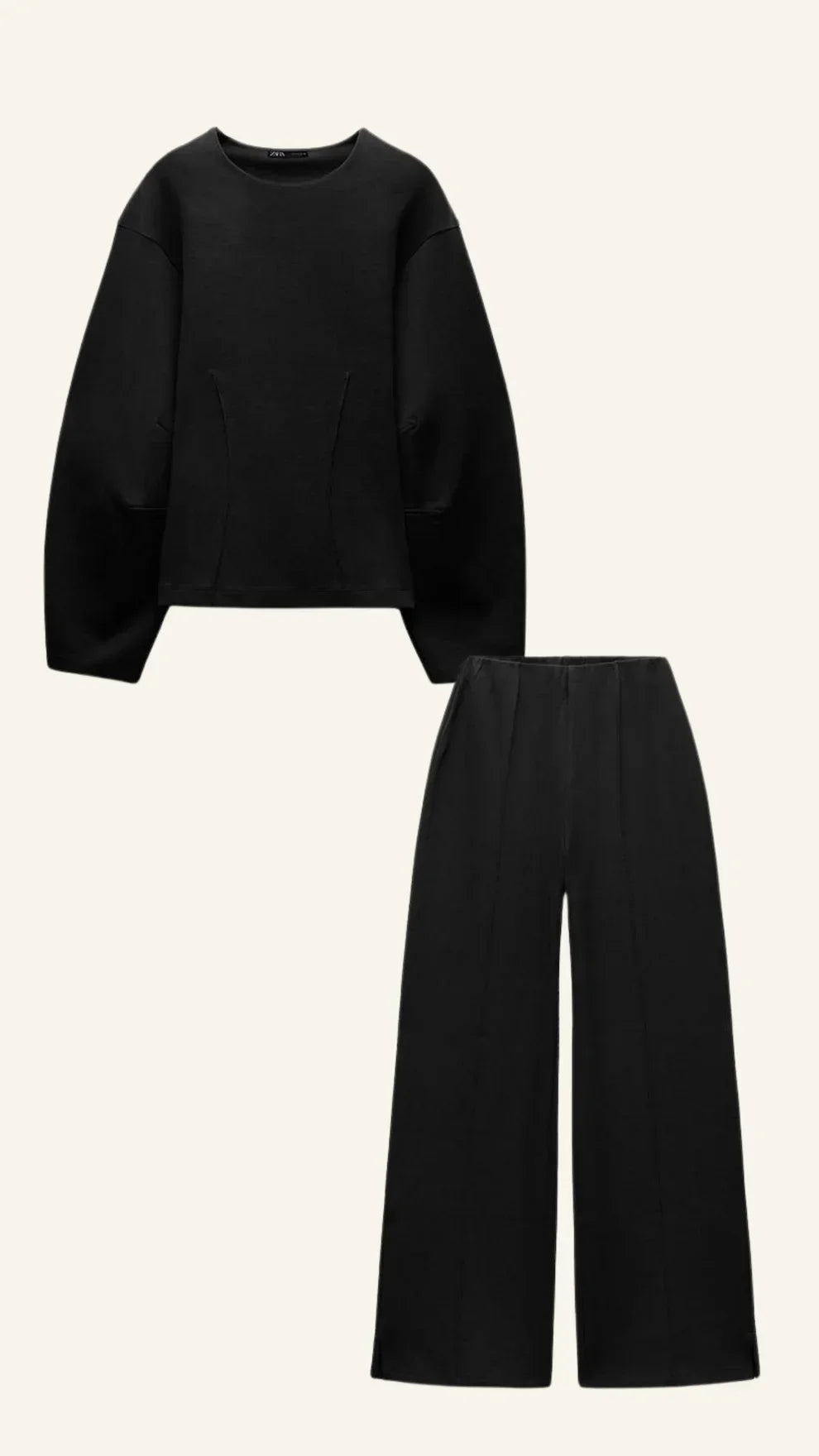 Completo pullover e pantaloni da donna stile casual
