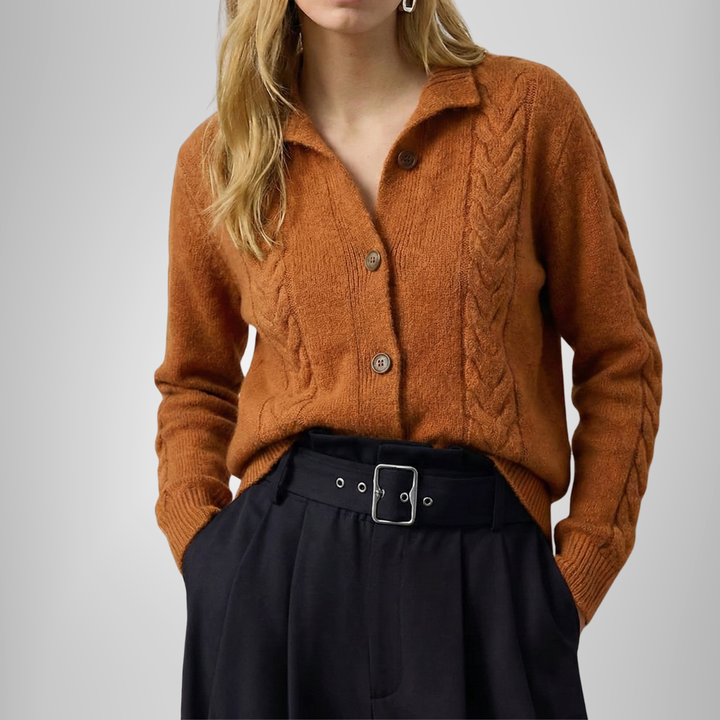 Gilberta Cardigan Donna con Trecce, photo 1