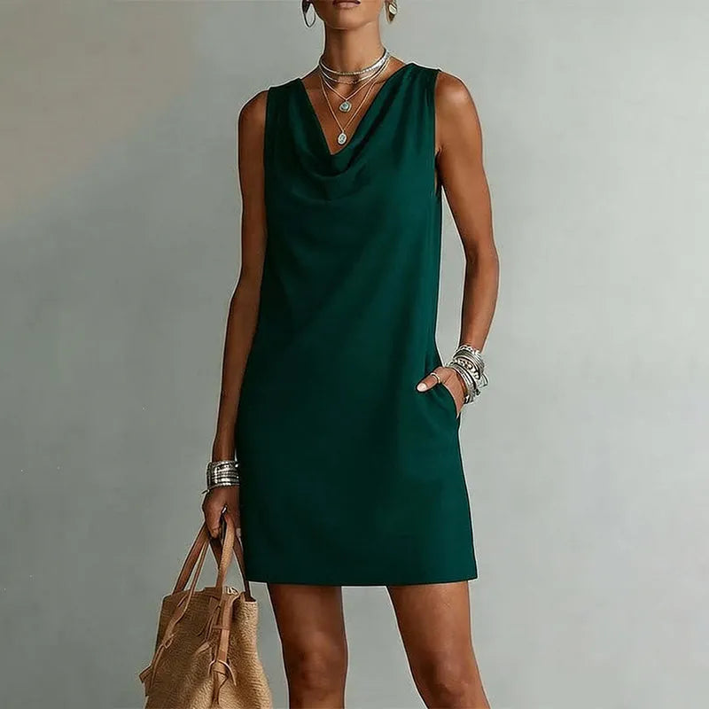 Gioconda Abito Donna in Lunghezza Mini con Tasche, photo 1