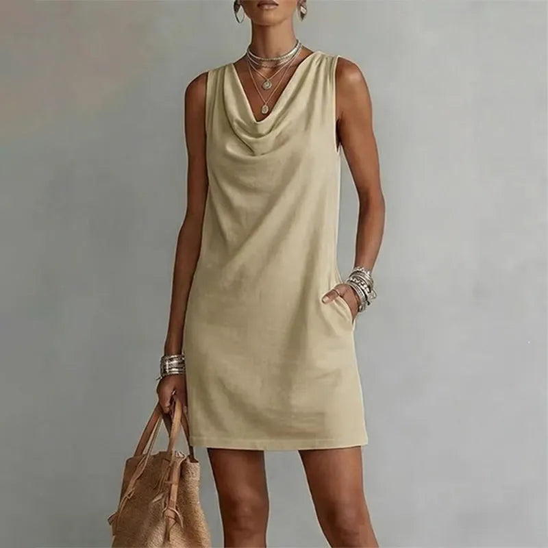 Gioconda Abito Donna in Lunghezza Mini con Tasche, photo 5