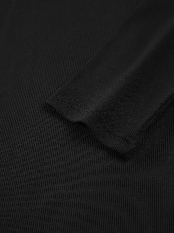 Top da donna con scollatura quadrata e bordi a contrasto
