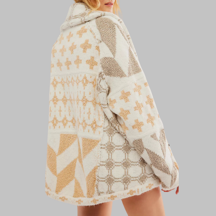 Ildegarda Cardigan Donna in Beige, photo 1