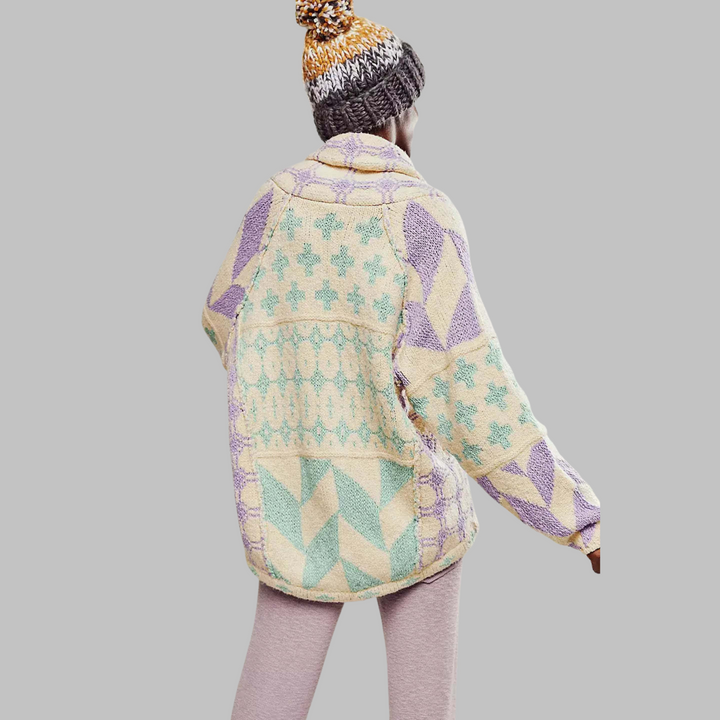 Ildegarda Cardigan Donna in Beige, photo 5
