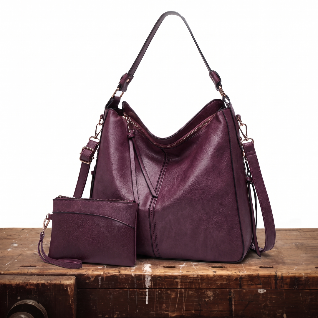 Laurenzia Borsa Donna in Pelle con Zip e Tasche, photo 5