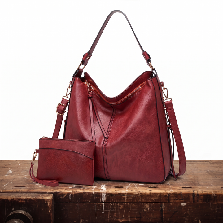 Laurenzia Borsa Donna in Pelle con Zip e Tasche, photo 6