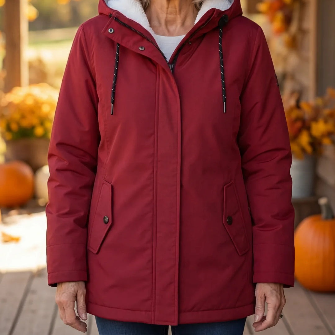 Liduina Cappotto Donna con Cappuccio e Trapuntatura, photo 1