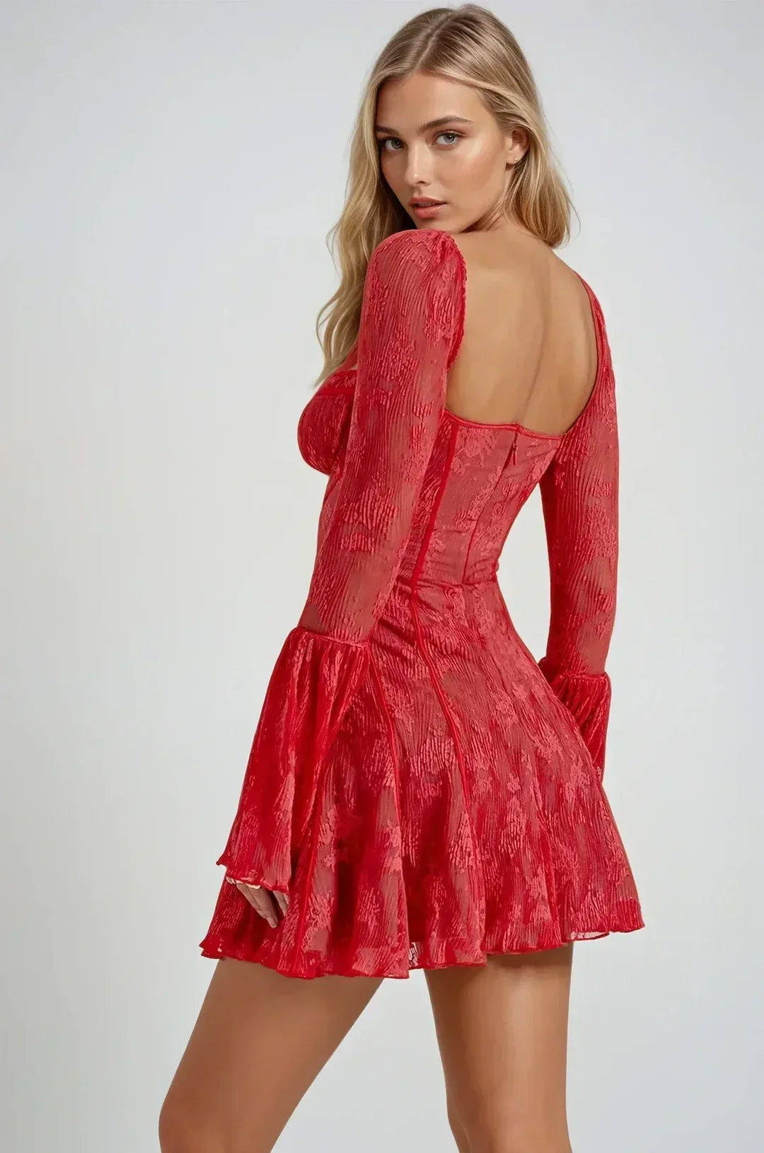 Vestito corto da donna in pizzo