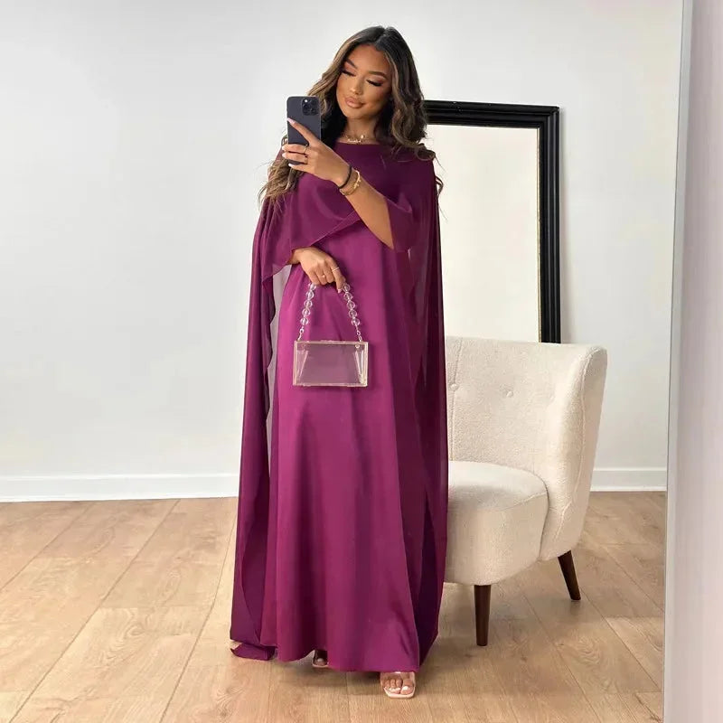 Vestito lungo donna schiena nuda fluido da sera elegante